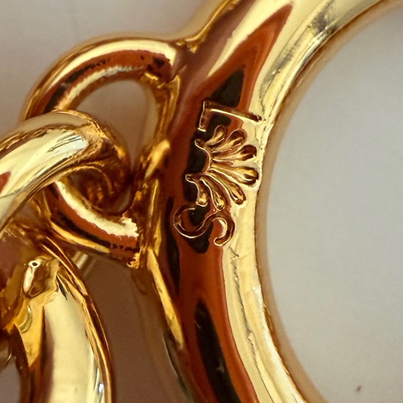 Lele Sadoughi Gold Chain Bracelet with Blue Evil Eye Charm - Picture 7 of 7